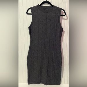 Calvin Klein Sleeveless Gray Lightweight Sweater Dress- Women‎ Medium